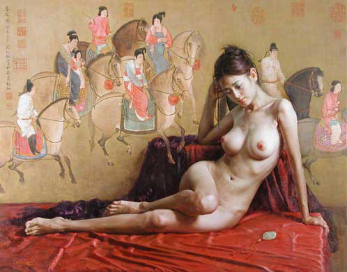 498px x 391px - Guan Zeju's breathtaking new erotic oil paintings - Violet Blue Â® | Open  Source Sex